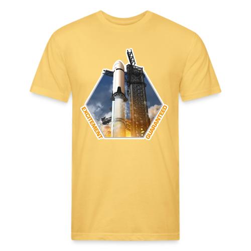 Starship HLS - Excitement Guaranteed - Men’s Fitted Poly/Cotton T-Shirt