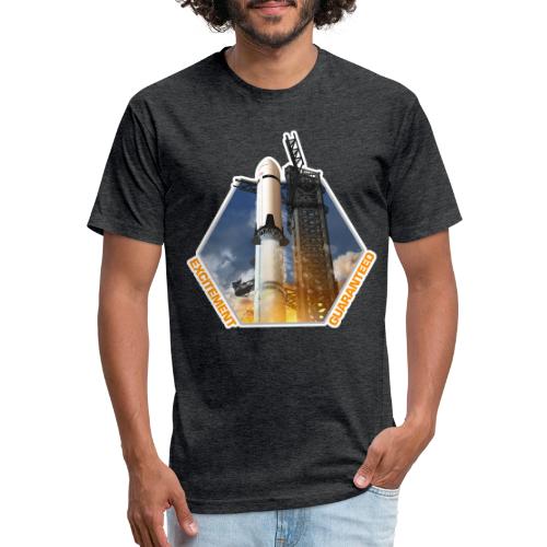 Starship HLS - Excitement Guaranteed - Men’s Fitted Poly/Cotton T-Shirt