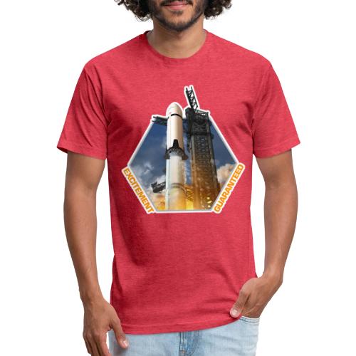Starship HLS - Excitement Guaranteed - Men’s Fitted Poly/Cotton T-Shirt