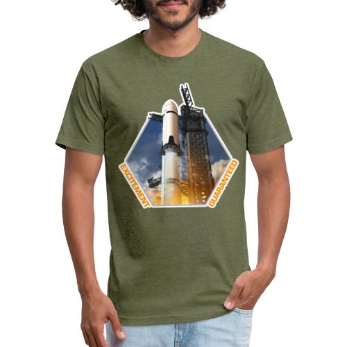 Starship HLS - Excitement Guaranteed - Men’s Fitted Poly/Cotton T-Shirt
