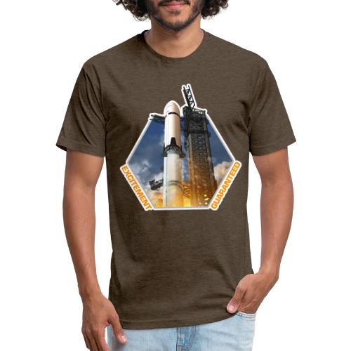 Starship HLS - Excitement Guaranteed - Men’s Fitted Poly/Cotton T-Shirt