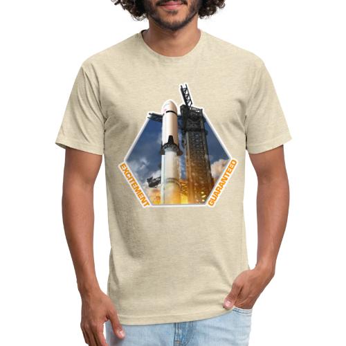 Starship HLS - Excitement Guaranteed - Men’s Fitted Poly/Cotton T-Shirt