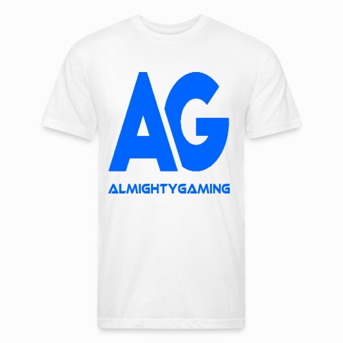 AlmightyGaming (Blue Edition!) - Men’s Fitted Poly/Cotton T-Shirt