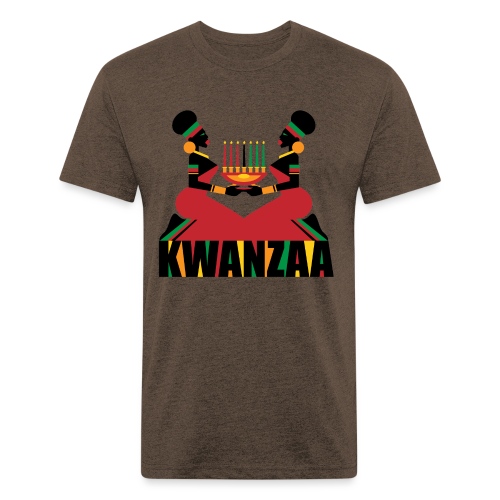 Kwanzaa - Men’s Fitted Poly/Cotton T-Shirt
