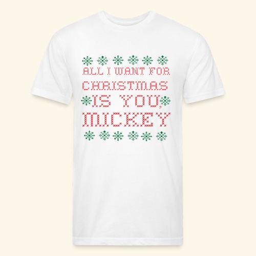 christmas - Men’s Fitted Poly/Cotton T-Shirt