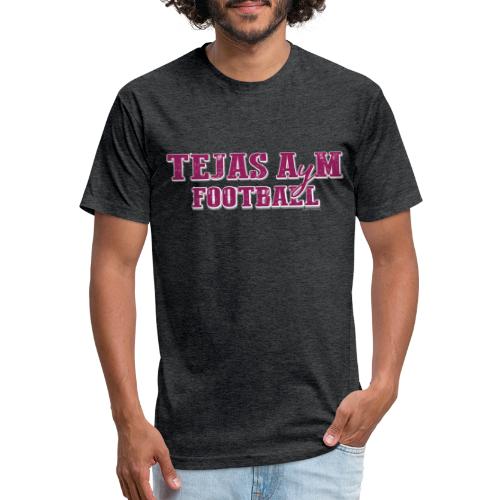 Tejas AyM Football - Fitted Cotton/Poly T-Shirt by Next Level