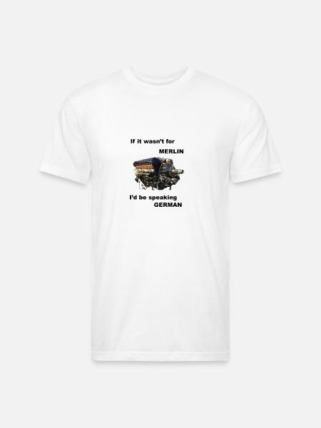 Ode to Rolls Royce Merlin Engine - Unisex Poly/Cotton T-Shirt - white