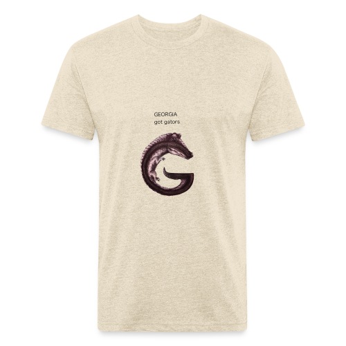 Georgia gator - Fitted Cotton/Poly T-Shirt by Next Level