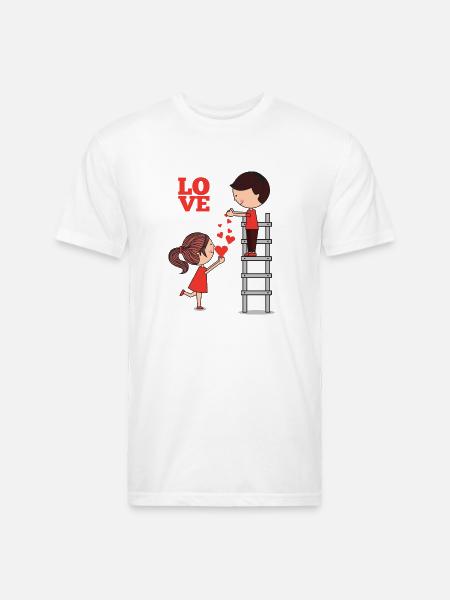 LOVE Collection - Unisex Poly/Cotton T-Shirt - white