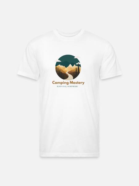 Camping Mastery Survival Symphony - Unisex Poly/Cotton T-Shirt - white
