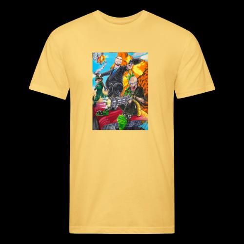 Me and the Boys Making Noise - Men’s Fitted Poly/Cotton T-Shirt