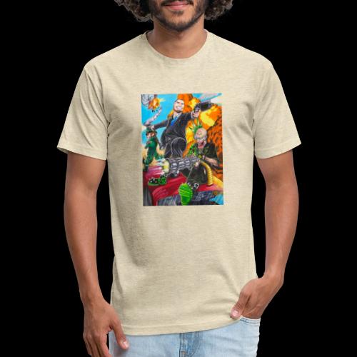 Me and the Boys Making Noise - Men’s Fitted Poly/Cotton T-Shirt