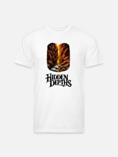 Hidden Depths Canyon Glow - Unisex Poly/Cotton T-Shirt - white