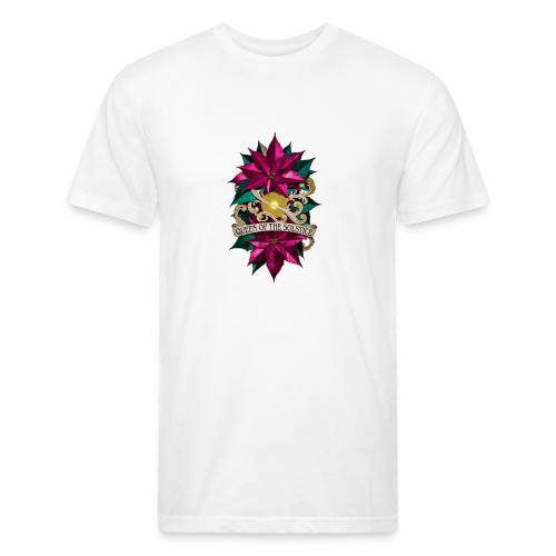 Queen of the Solstice Poinsettia T-Shirt - Unisex Poly/Cotton T-Shirt