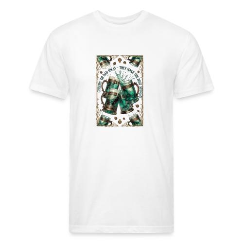 Cheers to Bad Ideas Tankards Graphic Tee - Unisex Poly/Cotton T-Shirt