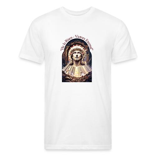 Easter He Is Risen Face of Christ T Shirt, Gift - Unisex Poly/Cotton T-Shirt