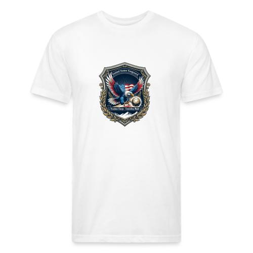 USA Eagle Vanguard T-Shirt,American Flag PrideGift - Unisex Poly/Cotton T-Shirt