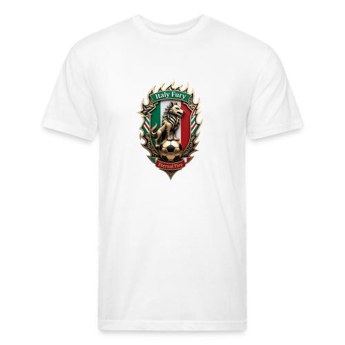 Italy Wolf Fury T-Shirt, Italian Flag Pride Gift - Unisex Poly/Cotton T-Shirt