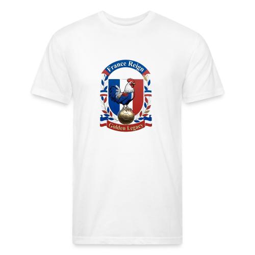 France Rooster Reign T-Shirt, Tricolore Pride Gift - Unisex Poly/Cotton T-Shirt
