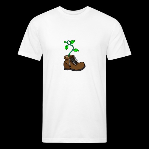 Plant In Boot - Men’s Fitted Poly/Cotton T-Shirt