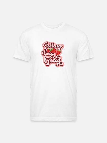Feeling berry good - Unisex Poly/Cotton T-Shirt - white