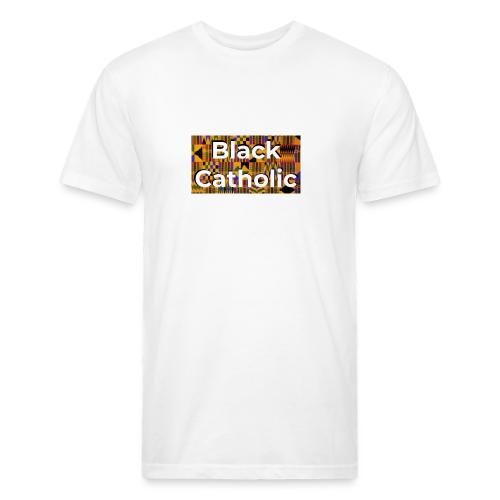 Kente Black Catholic Tee - Unisex Poly/Cotton T-Shirt