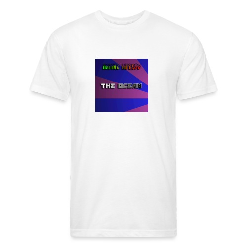 The Ocean Cover - Men’s Fitted Poly/Cotton T-Shirt