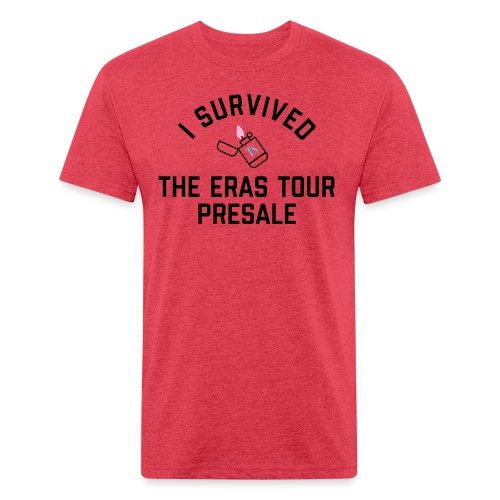 I Survived The Eras Tour Presale (Light) - Men’s Fitted Poly/Cotton T-Shirt