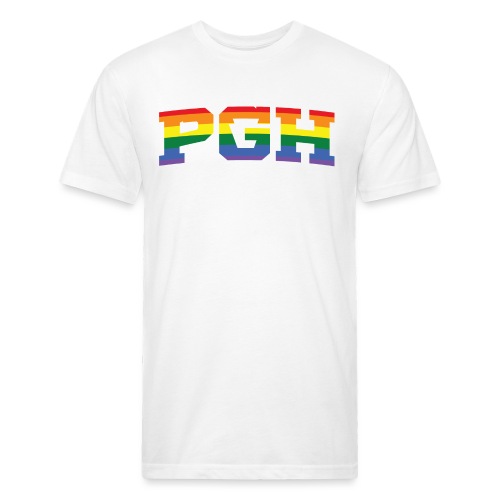 pgh_pride - Fitted Cotton/Poly T-Shirt by Next Level