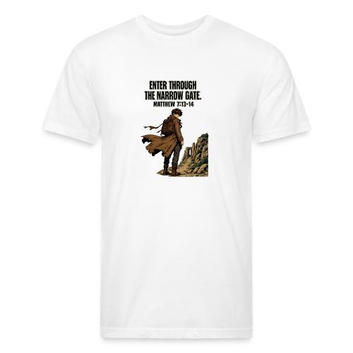 Enter Through the Narrow Gate | Matthew 7:13-14 - Unisex Poly/Cotton T-Shirt