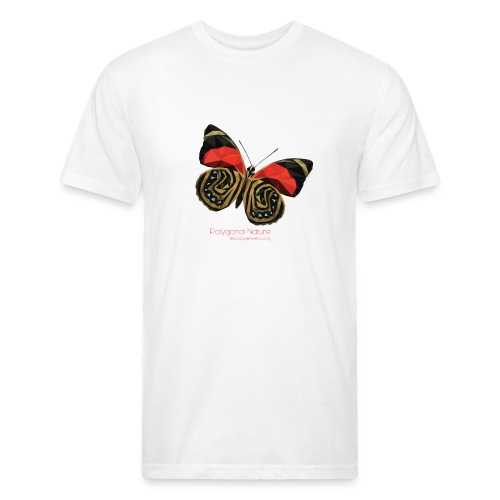 polygon butterfly EBN - Men’s Fitted Poly/Cotton T-Shirt