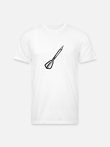 Dart Arrow Darts - Unisex Poly/Cotton T-Shirt - white