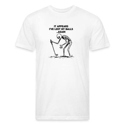 Unisex Golf Skeleton T-Shirt Funny Lost My Balls - Unisex Poly/Cotton T-Shirt