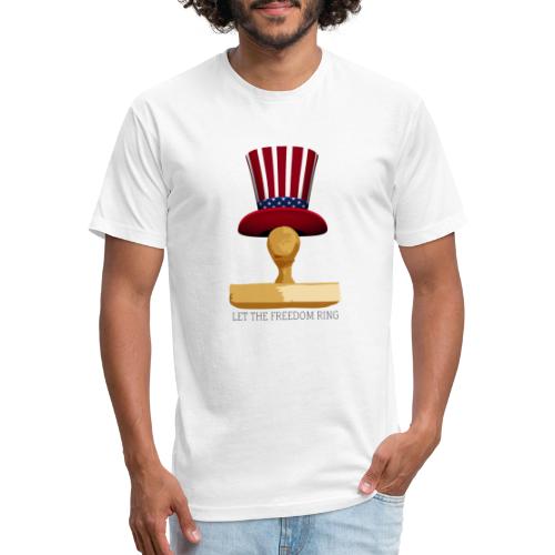 Freedom Notary - Fitted Cotton/Poly T-Shirt by Next Level