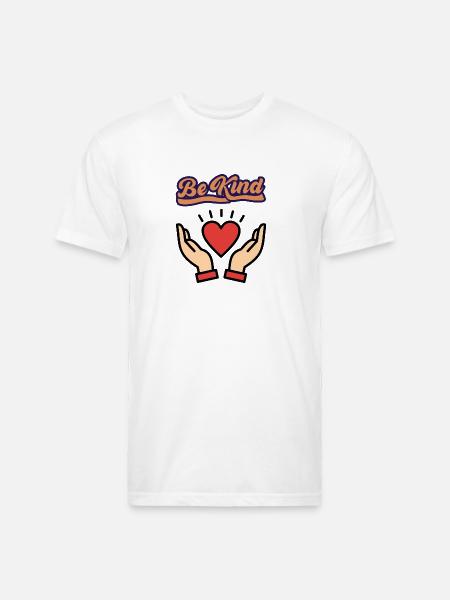 BEKIND - Unisex Poly/Cotton T-Shirt - white