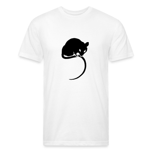 Rat Mouse Solid - Men’s Fitted Poly/Cotton T-Shirt