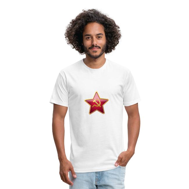 Red star with a sickle and a hammer