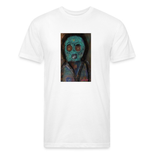 The galactic space monkey - Men’s Fitted Poly/Cotton T-Shirt