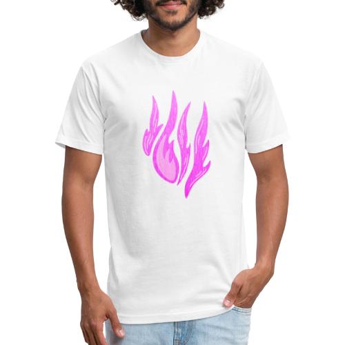 Violet Flame #3 - Fitted Cotton/Poly T-Shirt by Next Level