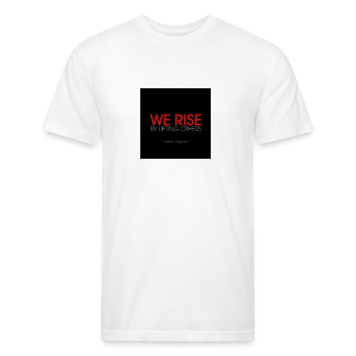 We rise - Men’s Fitted Poly/Cotton T-Shirt