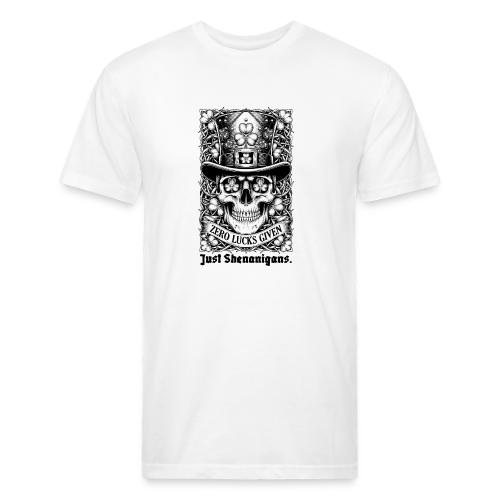 Salty Shamrock Skull T-Shirt - Unisex Poly/Cotton T-Shirt