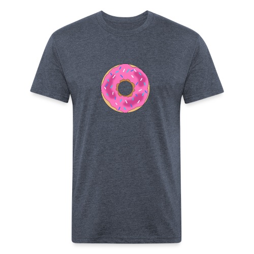 Donut - Men’s Fitted Poly/Cotton T-Shirt
