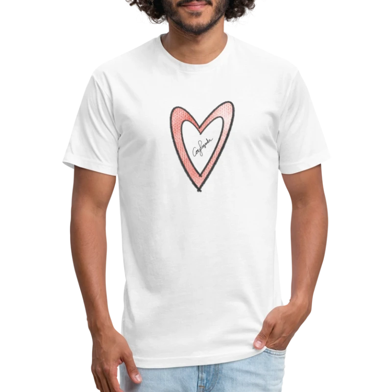 Heart Symbol | Cory Legendre Signature Collection - Fitted Cotton/Poly T-Shirt by Next Level