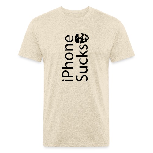 iPhone Sucks - Men’s Fitted Poly/Cotton T-Shirt