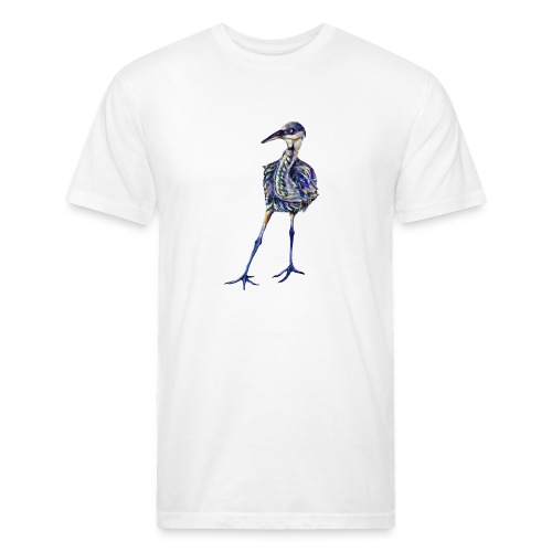Blue heron - Men’s Fitted Poly/Cotton T-Shirt