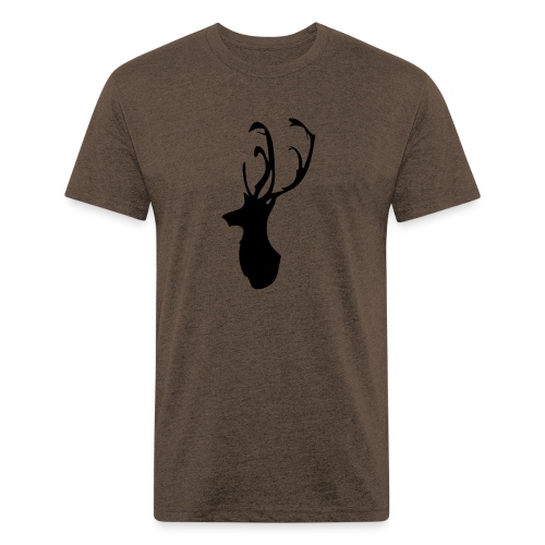 Mesanbrau Stag logo - Men’s Fitted Poly/Cotton T-Shirt