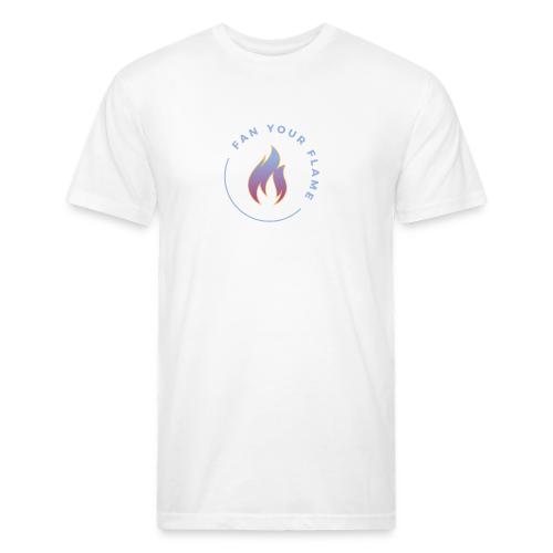 Fan Your Flame Logo Design Stamp - Unisex Poly/Cotton T-Shirt