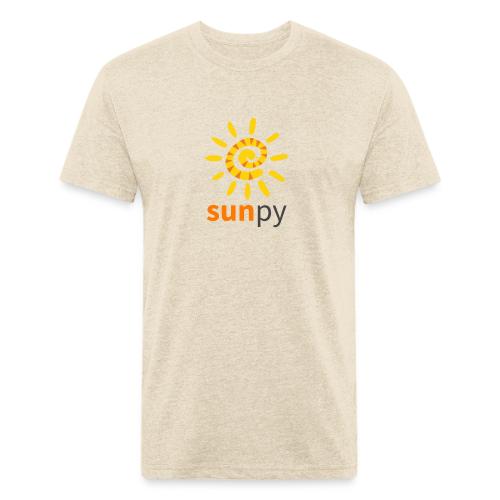 sunpy logo web - Men’s Fitted Poly/Cotton T-Shirt