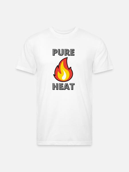 PURE HEAT - Unisex Poly/Cotton T-Shirt - white