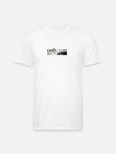 Only You Mono Landscape - Unisex Poly/Cotton T-Shirt - white
